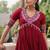 reyon with kutchi gamthi work Full Stitched free size.
