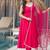 Ranipink pure romansilk chanderi plain fully flair anarkali suit