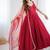 Maroon pure romansilk chanderi plain fully flair anarkali suit