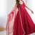 Maroon romansilk chanderi plain fully flair anarkali suit