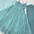 Skyblue pure crunchy silk plain with siroski work anarkali set