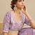 Lavender Satin Silk Sequins embroidery Semi Stitched Lehenga choli Dupatta