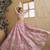 Pink Satin Silk Sequins embroidery Semi Stitched Lehenga choli Dupatta