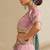 Pink Satin Silk Sequins embroidery Semi Stitched Lehenga choli Dupatta