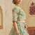 Green Bridal Net Sequins embroidery Semi Stitched Lehenga choli Dupatta