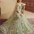Green Bridal Net Sequins embroidery Semi Stitched Lehenga choli Dupatta