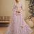 Pink Net Sequins embroidery Semi Stitched Lehenga choli Dupatta