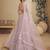 Pink Net Sequins embroidery Semi Stitched Lehenga choli Dupatta