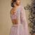 Pink Net Sequins embroidery Semi Stitched Lehenga choli Dupatta