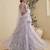 Lavender Net Sequins embroidery Semi Stitched Lehenga choli Dupatta