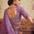 Lavender Organza Sequins embroidery Semi Stitched Lehenga choli Dupatta