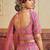 Pink Organza Sequins embroidery Semi Stitched Lehenga choli Dupatta