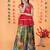Trendy Georgette Kediya Style Embroidery And Digital Printed Green Readymade Lehenga Choli
