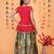 Trendy Georgette Kediya Style Embroidery And Digital Printed Green Readymade Lehenga Choli