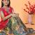 Trendy Georgette Kediya Style Embroidery And Digital Printed Green Readymade Lehenga Choli