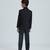 sequence suit set full sleeves blazer, shirt, pant and waist coat with bow tie - black
