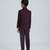 gentleman   s charm in sequence suit set full sleeves blazer, shirt, pant and waist coat with bow tie - wine