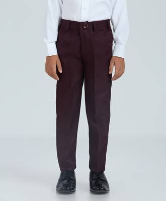 gentleman   s charm in sequence suit set full sleeves blazer, shirt, pant and waist coat with bow tie - wine 5