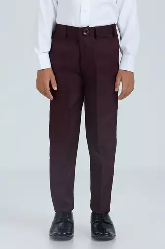 gentleman   s charm in sequence suit set full sleeves blazer, shirt, pant and waist coat with bow tie - wine