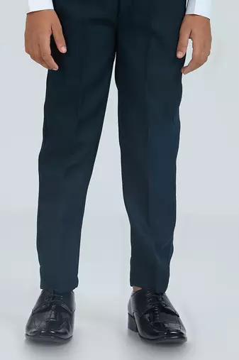 charm in sequence suit set full sleeves blazer, shirt, pant and waist coat with bow tie - tblue
