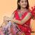 Trendy Georgette Kediya Style Embroidery And Digital Printed Pink Readymade Lehenga Choli