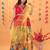 Trendy Georgette Kediya Style Embroidery And Digital Printed Yellow Readymade Lehenga Choli