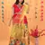 Trendy Georgette Kediya Style Embroidery And Digital Printed Yellow Readymade Lehenga Choli