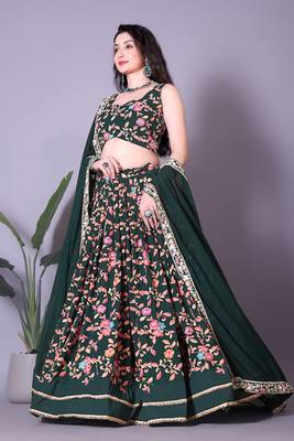Multicolor  Heavy Latest  Festival Wear Lehenga Choli 2