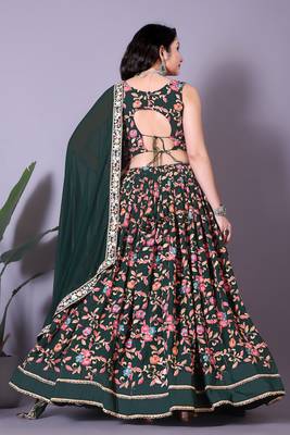 Multicolor  Heavy Latest  Festival Wear Lehenga Choli 4