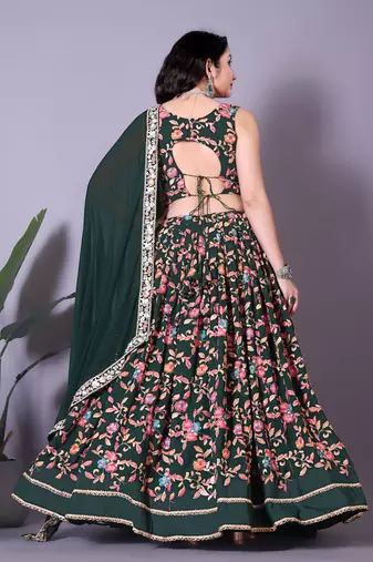 Multicolor  Heavy Latest  Festival Wear Lehenga Choli