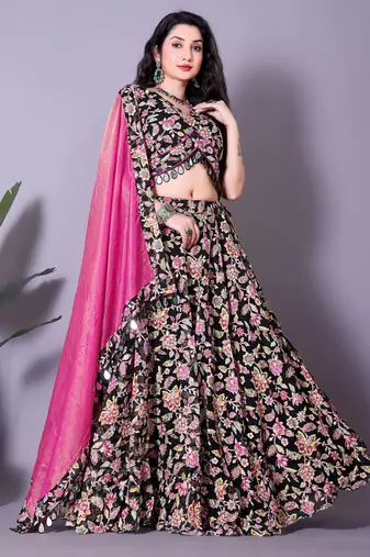 Multicolor Heavy Weeding Wear Lehenga Choli with Fancy Blouse