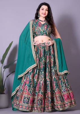 Muticolor Tranding  Designer Lehenga Choli with Fancy Blouse 1