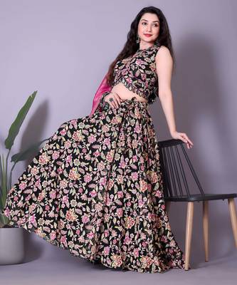 Multicolor Heavy Lehenga Choli with Fancy Blouse 3