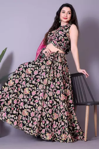 Multicolor Heavy Lehenga Choli with Fancy Blouse
