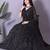 Black Heavy Party Wear Sequence Work Lehenga Choli