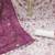 Women's cream unstitched sequence digital position print viscose organza dress material (msmfc11572c)