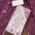 Women's cream unstitched sequence digital position print viscose organza dress material (msmfc11572c)