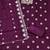 Women's voilet unstitched heavy thread embroidery chanderi cotton dress material (cp9096vlt)