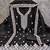 Women's black unstitched multi thread embroidery chanderi cotton dress material (in2006blk)