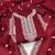 Women's maroon unstitched multi thread embroidery chanderi cotton dress material (in2006mrn)