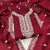 Women's maroon multi thread embroidery chanderi cotton dress material