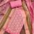 Women's pink unstitched weaving & handwork banarasi dress material (msmfc11575a)