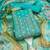 Women's sea green unstitched weaving & handwork banarasi dress material (msmfc11575b)