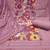 Women's levender pink unstitched thread embroidery premium roman cotton dress material (msmfc11580a)