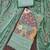 Women's sea green unstitched thread embroidery premium roman cotton dress material (msmfc11580b)