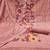 Women's peach unstitched thread embroidery premium roman cotton dress material (msmfc11580d)