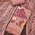 Women's peach unstitched thread embroidery premium roman cotton dress material (msmfc11580d)