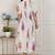 Miravan womens off white flower printed cotton flex maxi dress