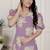 Miravan womens lavender floral printed a-line maxi dress