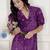 Miravan womens purple bandhni printed a-line maxi dress